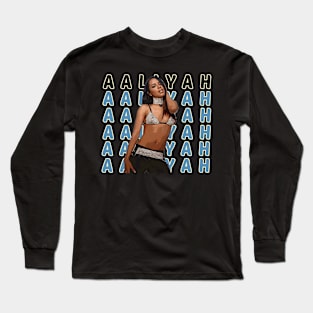 Try Again Chronicles Aaliyahs Music Legend Graphic T-Shirt Series Long Sleeve T-Shirt